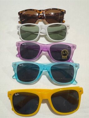 5x vintage Ray-Ban Wayfarer style Sunglasses - UNISEX - Free Shipping! Buy Today